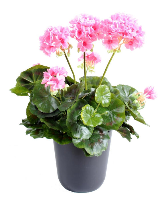 Kunstig Geranium Stake 5 Hoder 40Cm Rosa