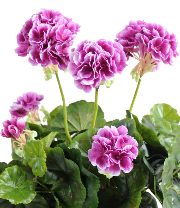 Kunstig Lilla Geranium 40 Cm Med Stake