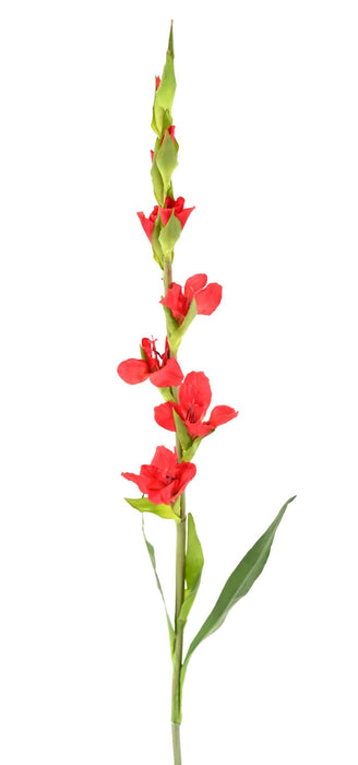 Kunstig Gladiolus Rød 100 Cm For Blomsterdekorasjon