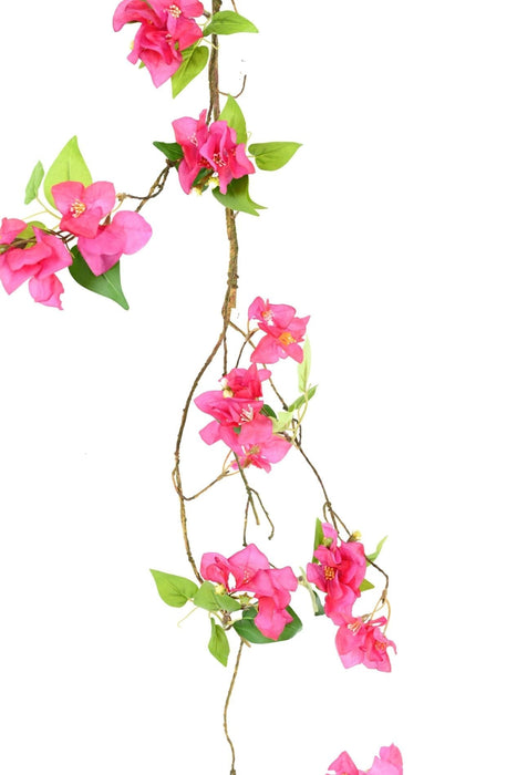 Kunstig Fuchsia Bougainvillea Krans 130 Cm