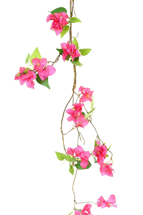 Kunstig Fuchsia Bougainvillea Krans 130 Cm