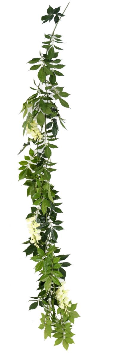 Innendørs Kunstig Wisteria Garland 180 Cm Krem