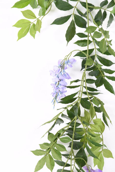 Innendørs Kunstig Wisteria Garland 180Cm Lavendel