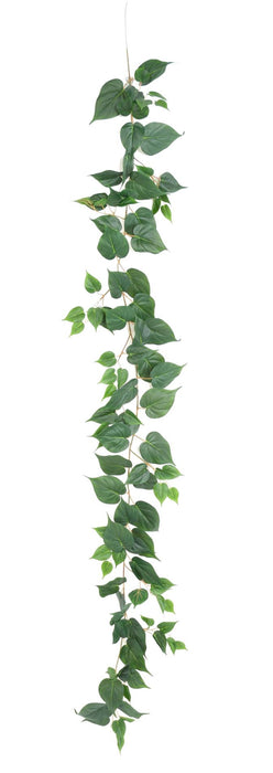 Kunstig Pothos Garland 114 Blader 190Cm Grønn