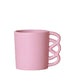 Happy Pink Mug - Keramisk Blomsterkrukke