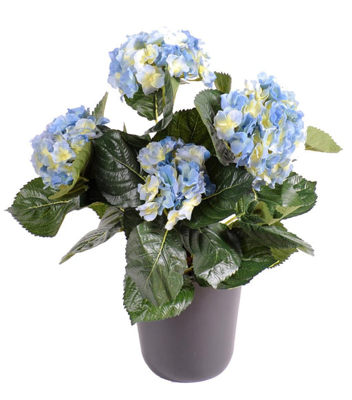 Blå Kunstig Hortensia 40Cm For Innendørs