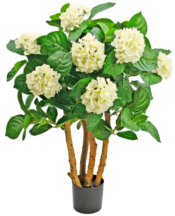 Hvit Kunstig Hortensia