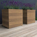 Garden Square Pot Eksotisk Treverk 120X120 Cm