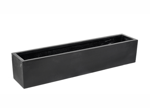 Sort Fiberstone Planter 100X25Cm For Balkong