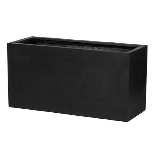 Sort Fiberstone Planter L.120Cm Innendørs Utendørs