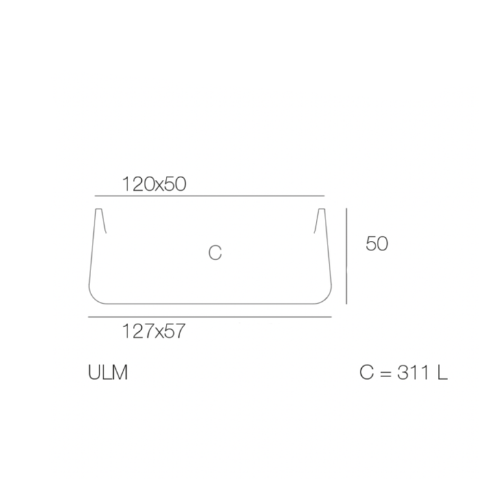 Ulm Polyetylen Planter