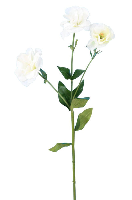 Hvit Kunstig Lisianthus 70Cm Dekorativ Bukett