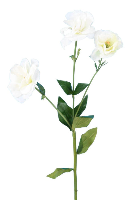 Hvit Kunstig Lisianthus 70Cm Dekorativ Bukett