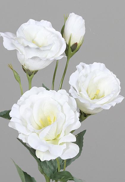 Kunstig Lisianthus Krem 50 Cm Dekorative Blomster