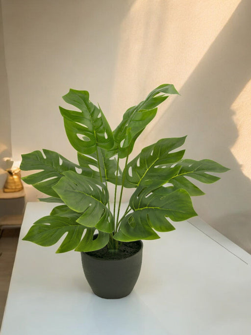 Monstera - Kunstig Grønn Plante