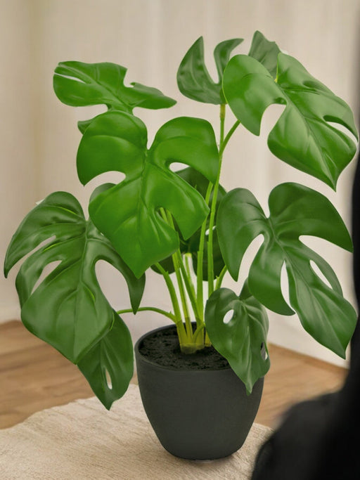 Monstera - Kunstig Grønn Plante