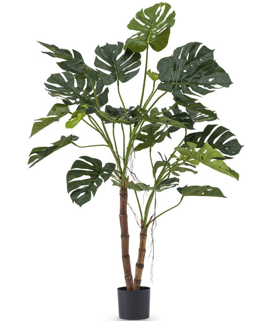 Monstera På Stammen - Stor Kunstig Plante