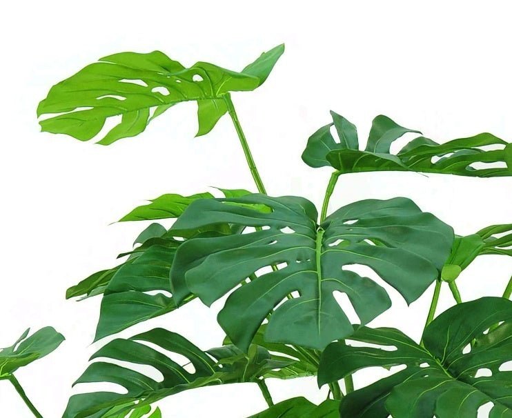 Monstera På Stammen - Stor Kunstig Plante