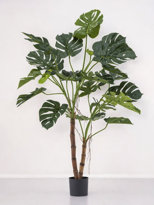 Monstera På Stammen - Stor Kunstig Plante