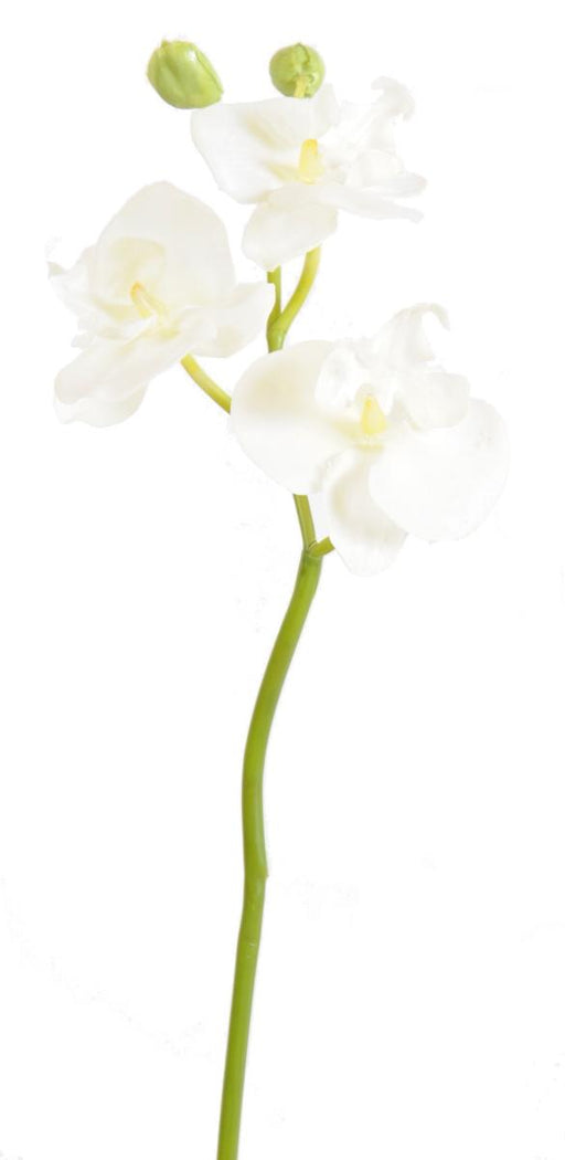 Kunstig Phalaenopsis Orchid 3 Blomster Hvit 45 Cm