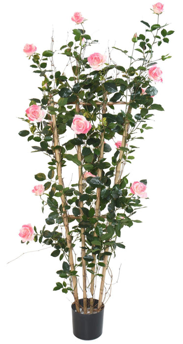 Artificial Flower Palisade Rose Bush H.160Cm Rosa