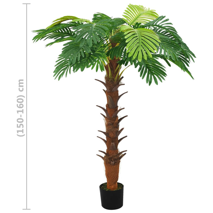 Kunstig Cycas Palme Med Potte 160 Cm Grønn