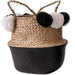 Eli Black Pompom Basket