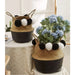 Eli Black Pompom Basket