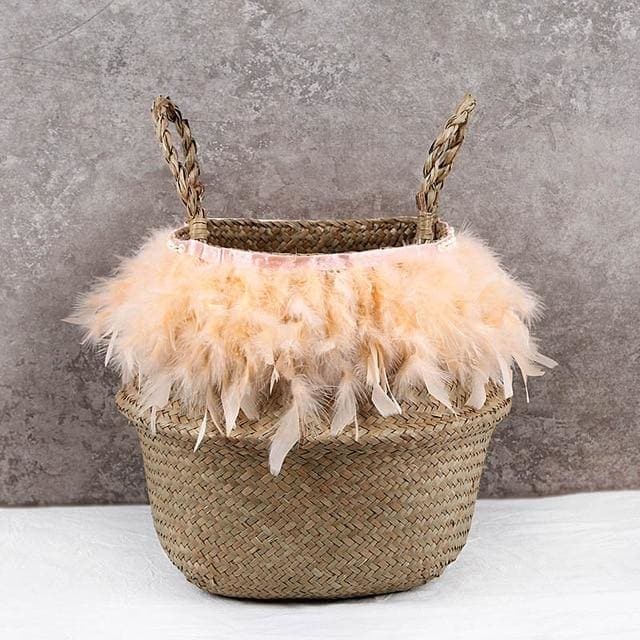 Thai Basket Pompom Rosa