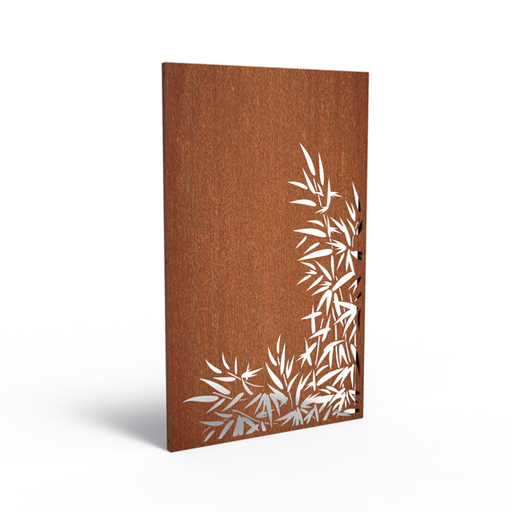 Bambus Corten Panel For Hageterrasse H.180X110 Cm