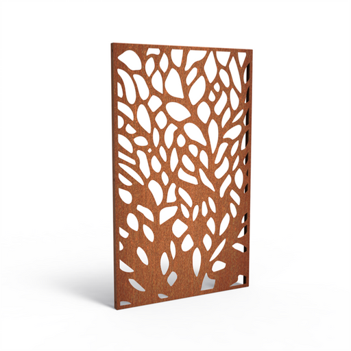 Abstrakt Corten Stål Hagepanel 180X110Cm