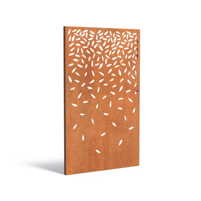 Corten Steel Dekorativ Panel For Hage