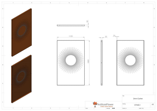 Corten Stålpanel Til Hageterrasse