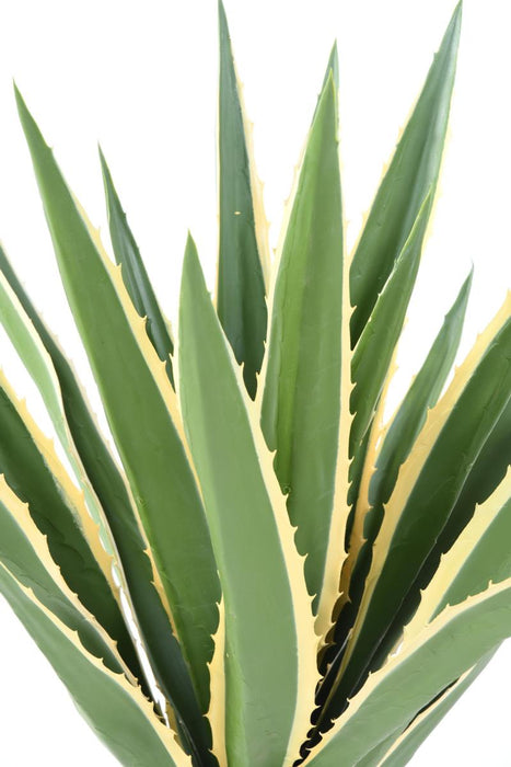 Kunstig Plante Agave Furcraea 110Cm Grønn Gul