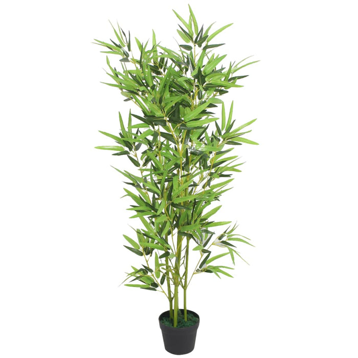 Kunstig Plante Med Bambuspotte 120 Cm Grønn