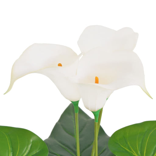 Kunstig Plante Med Potte Calla Lily 85 Cm Hvit