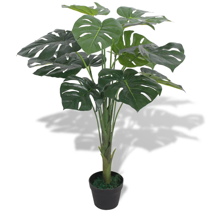 Kunstig Plante Med Potte Monstera 70 Cm Grønn