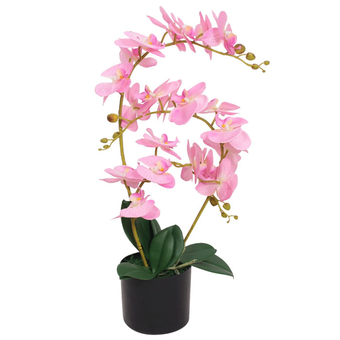 Kunstig Plante Med Orkidepotte 65 Cm Rosa