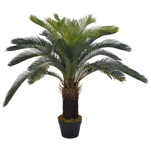 Kunstig Plante Med Grønn Cycas Palmepotte 90 Cm