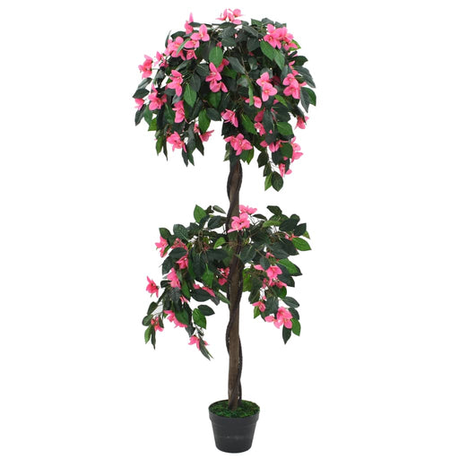 Kunstig Rhododendron Plante Med Potte 155Cm Grønn Og Rosa