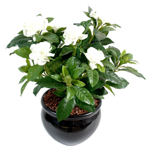 Kunstig Gardenia Plante 40 Cm Krem På Stake