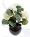 Kunstig Plantehortensia 5 Hoder Krem 50Cm