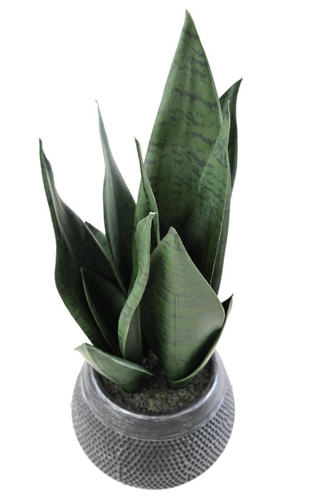 Kunstig Sansevieria-Plante Med Potte 49 Cm Grønn