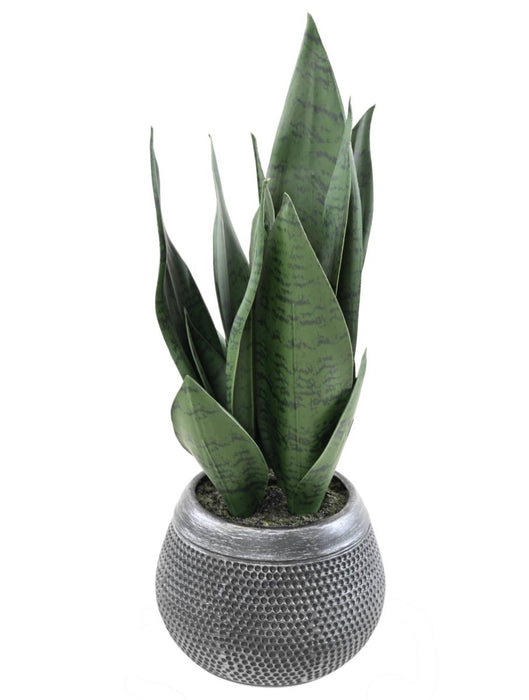 Kunstig Sansevieria-Plante Med Potte 49 Cm Grønn