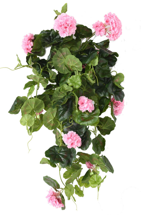 Kunstig Geranium Plant 60Cm Rosa Interiørdekorasjon