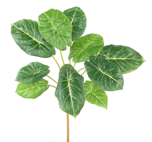 Kunstig Grønn Plante Alocasia 10 Blader 50Cm