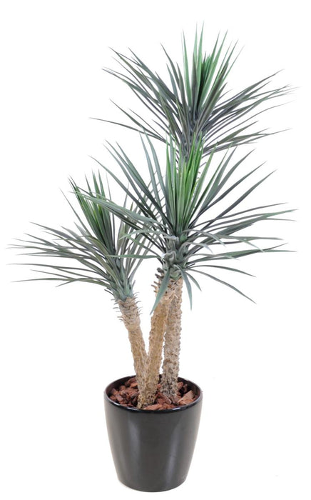 Kunstig Yucca Plante 3 Stammer 155 Cm Grønn