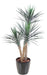 Kunstig Yucca Plante 3 Stammer 155 Cm Grønn