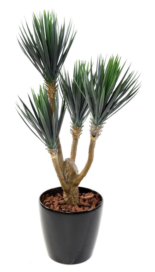 Kunstig Yucca Plante 4 Hoder H.120Cm For Innendørs