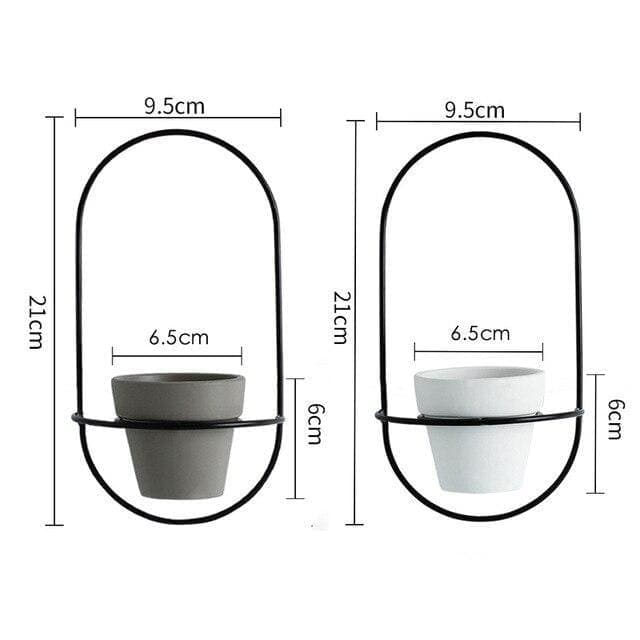 Skandinavisk Design Veggblomsterpotte (X2)